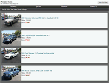 Tablet Screenshot of premierautos.co